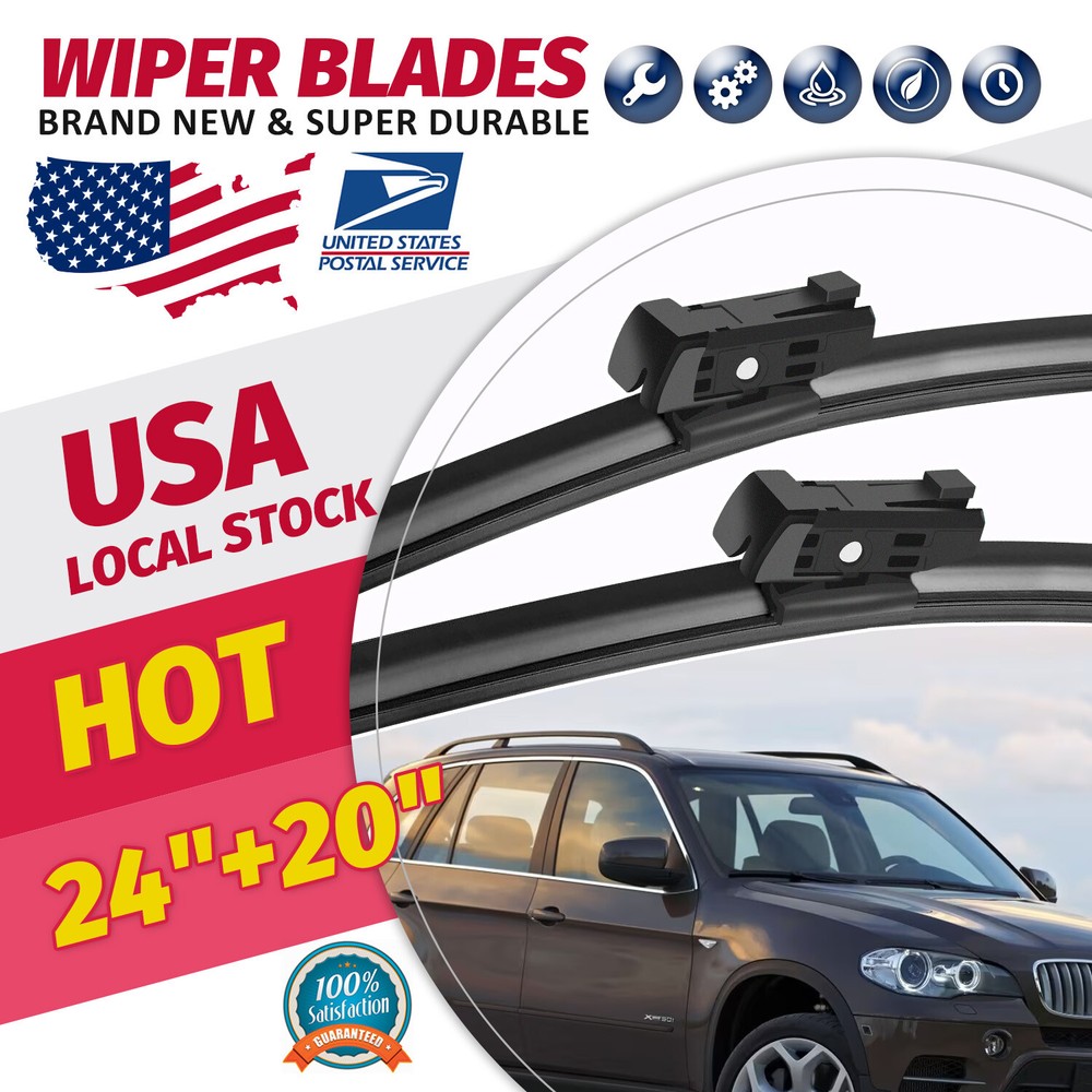New Windshield Wiper Blades Bracketless OEM QUALITY 24