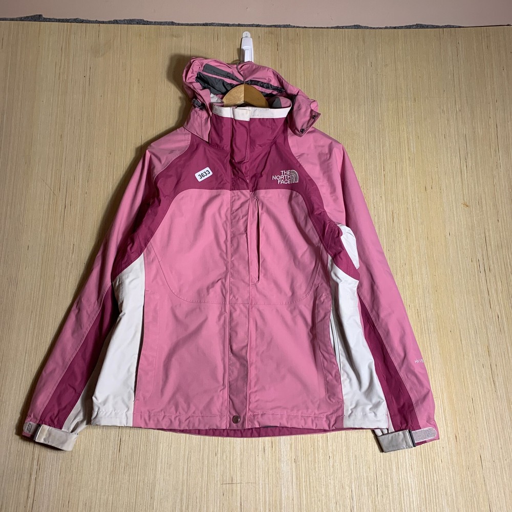 North Face Womens Pink Zip Up Hoodie Medium Long Sleeve Pullover