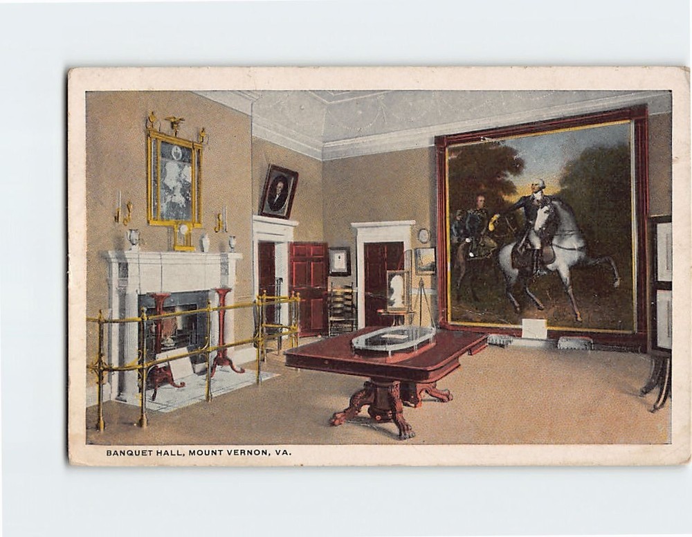 Postcard Banquet Hall Mt. Vernon Virginia USA
