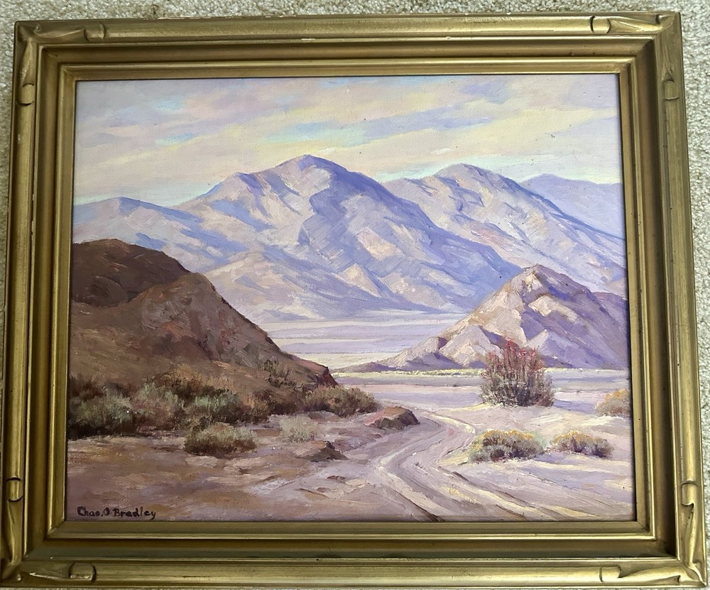 Early California Style Mountain Desert Plein Air Oil Painting Fine Art
