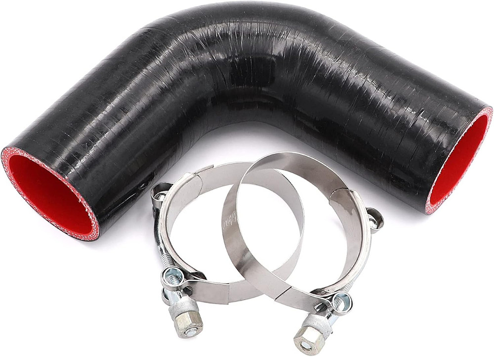 90 Degree 4-Ply Elbow Coupler Silicone Hose 2 Inch(51Mm) with T-Bolt Clamps for