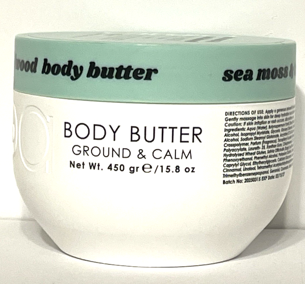Body Butter Ciroa Sea Moss & Sandalwood Ground & Calm 15.8 Oz. Skin Care New