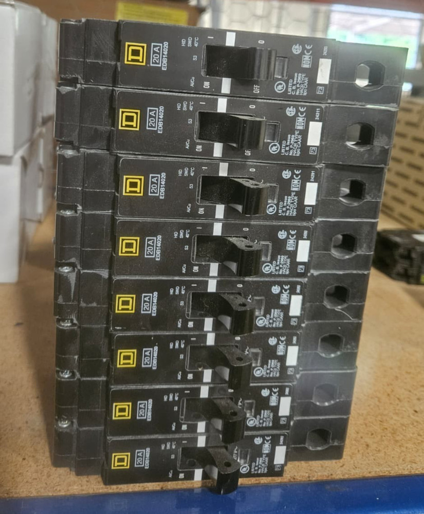 Square D , EGB 14020 , 1 Pole , 20 Amp , 480v 277v Circuit Breaker , NEW