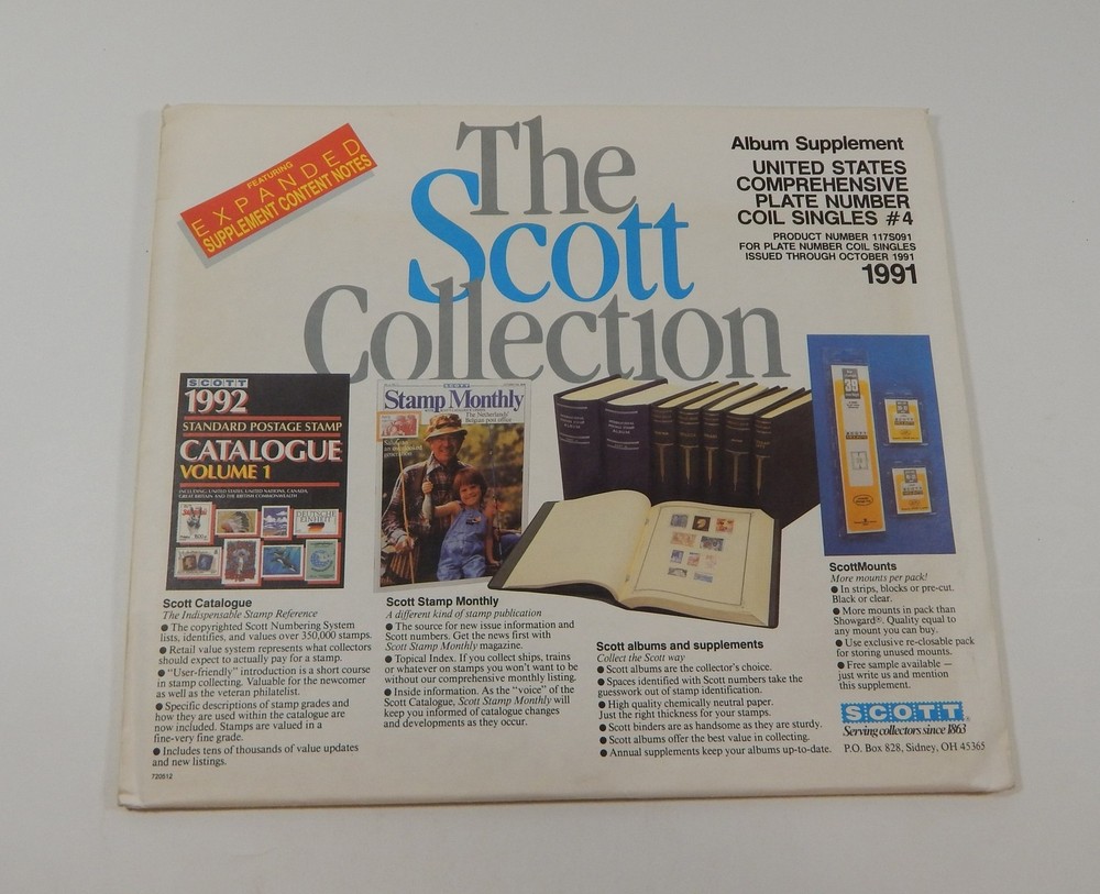 Scott US Comprehensive Plate Number Coil #5 1992 Sealed Stamp Album Pages