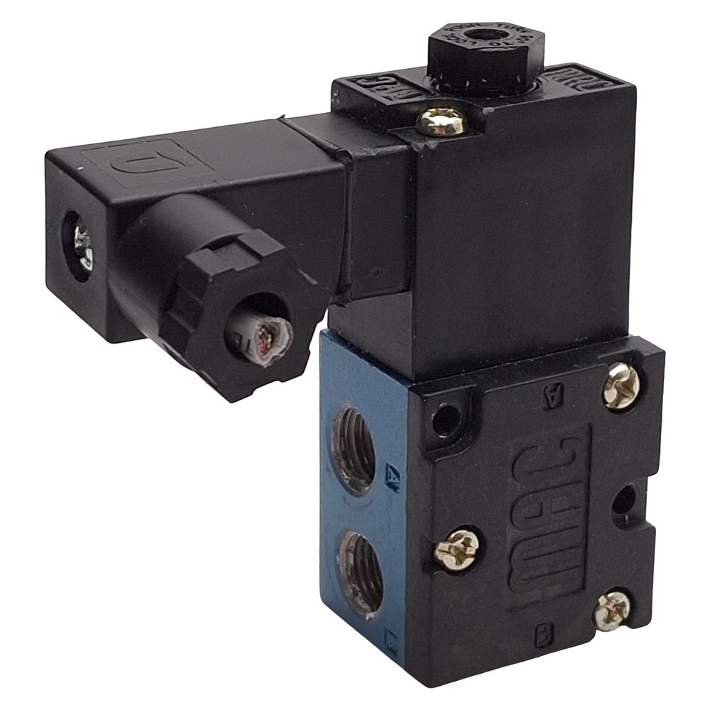 Mac 45A-AA1-DAAJ-1KA Solenoid Valve, 4/2-Way, Vac-120psi, 1/8in NPT, 120VAC Coil