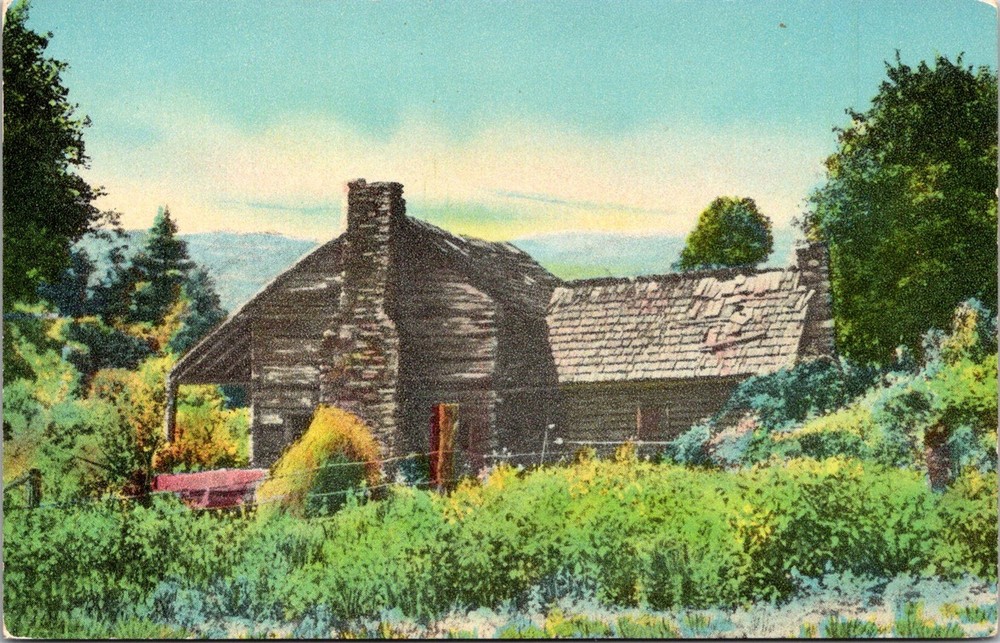 Dr Jim Stamps Postcard Cabin Home In The Mountains Unposted