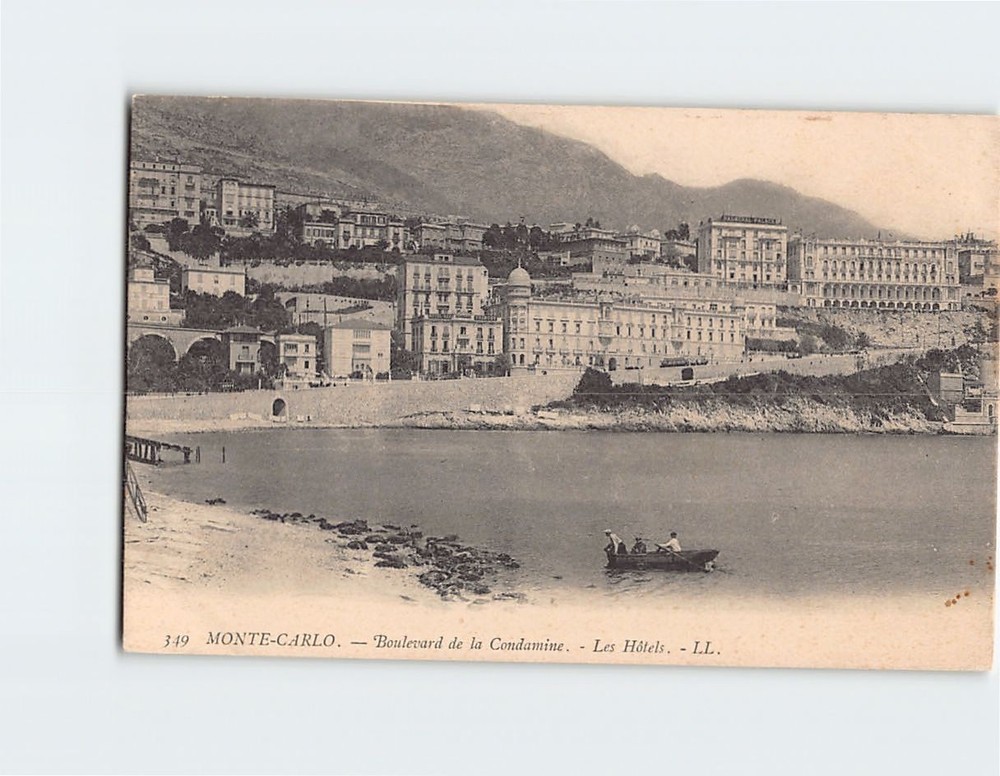Postcard Boulevard de la Condamine Monte Carlo Monaco