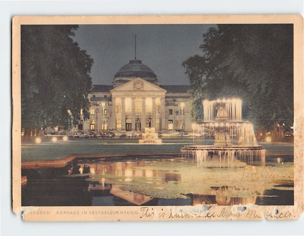 Postcard Kurhaus Wiesbaden Germany
