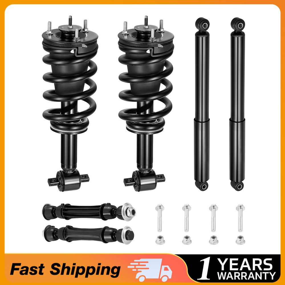 4WD Front Struts Rear Shocks Sway Bars for Chevy Silverado GMC Sierra 1500