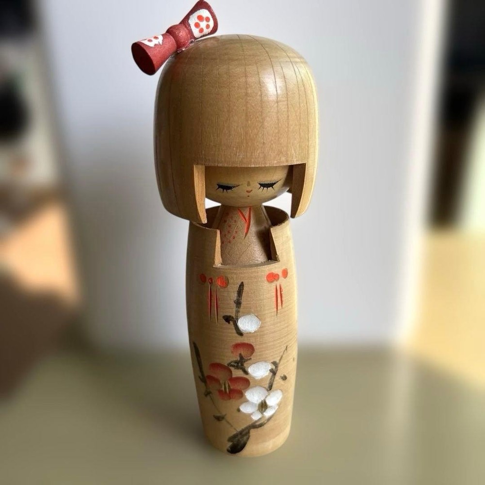 Modern Kokeshi Doll Kunio Toshiyagawa Showa Retro Japanese Art Collectible