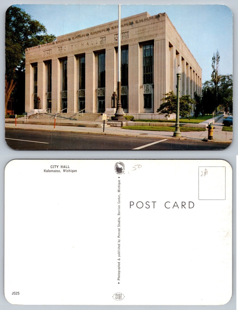 City Hall Kalamazoo Michigan Postcard