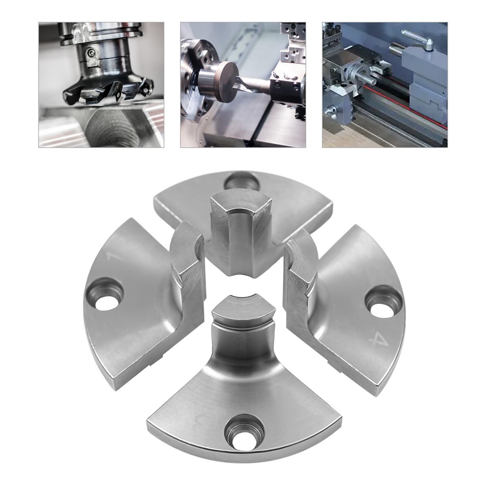 10032 Chuck Jaw Set for Wood Lathe - Durable #45 Steel Woodworking Accessory