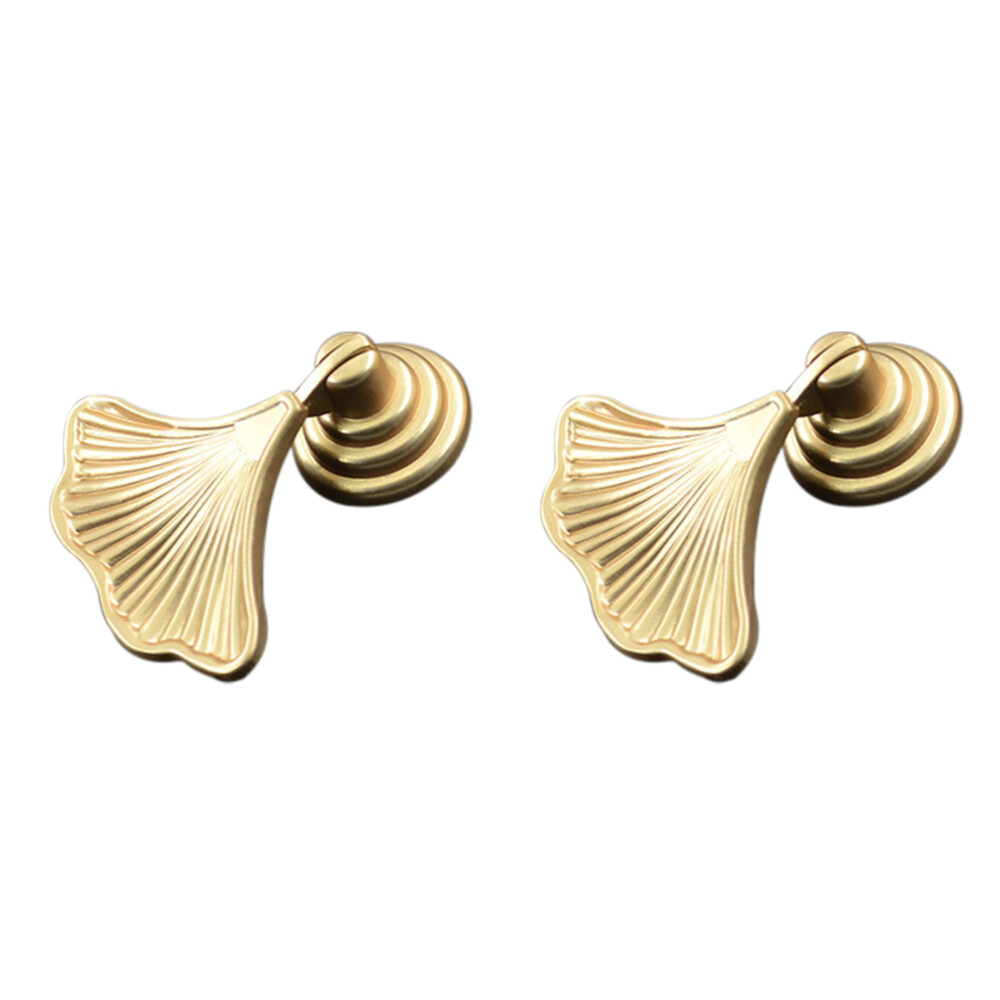 2 Tropical Plant Drawer Pulls for Kitchen Cabinets - Miss Collection