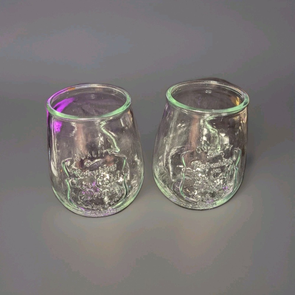 Set of 2 VintageQuality Refreshing Ice Cold Drink Glassware Est. 1841  5