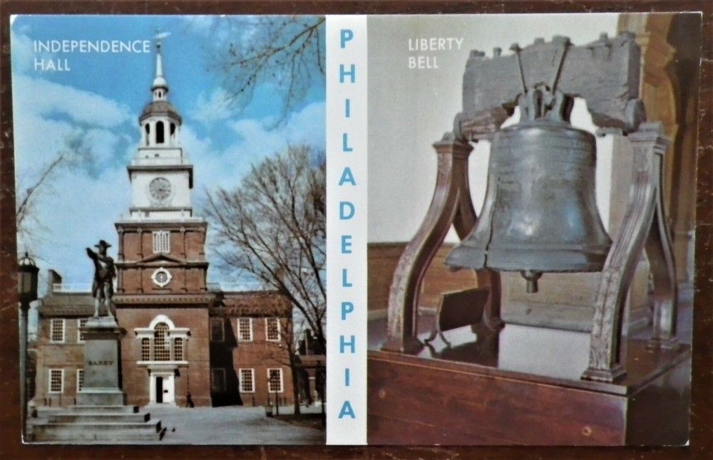 Independence Hall & Liberty Bell Philadelphia, Pennsylvania Postcard