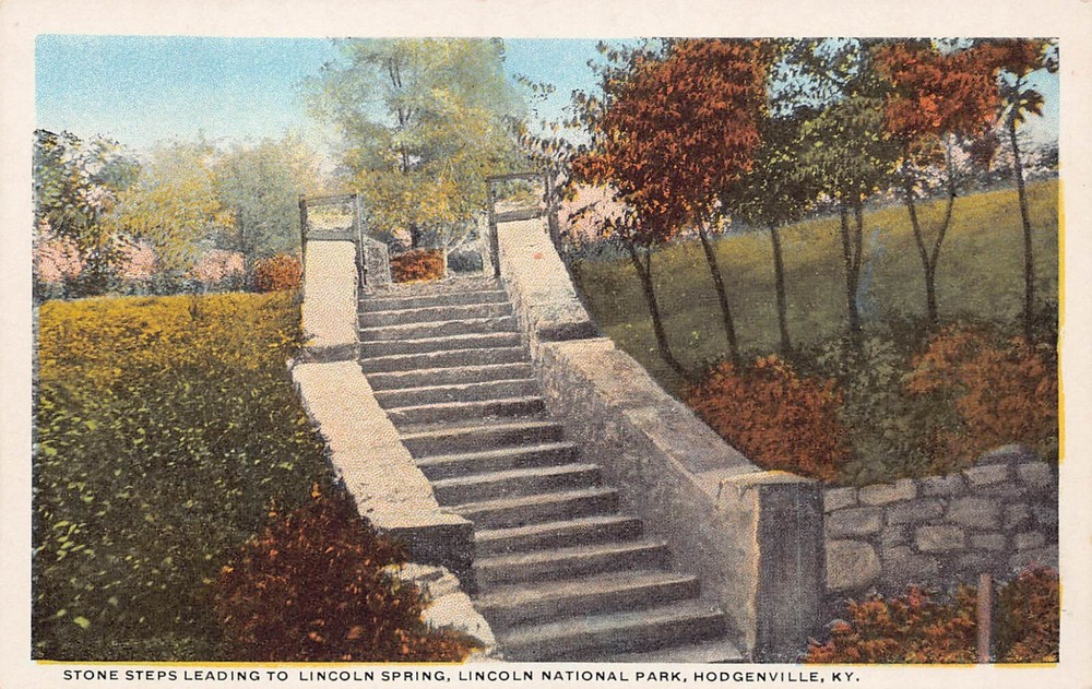 Hodgenville KY Kentucky Abraham Lincoln Birthplace National Park Vtg Postcard B1