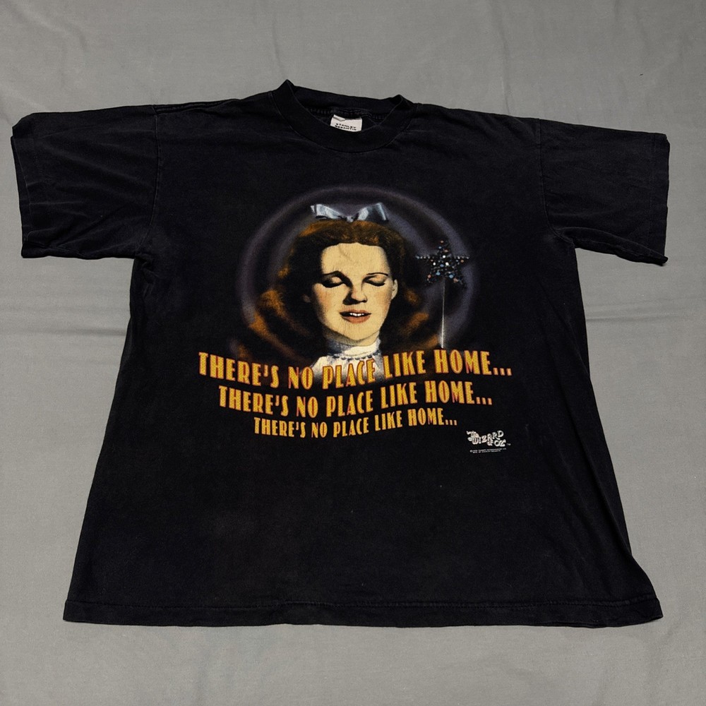 VTG 90s Stanley DeSantis Wizard of Oz T-Shirt Large No Place Like Home Dorothy