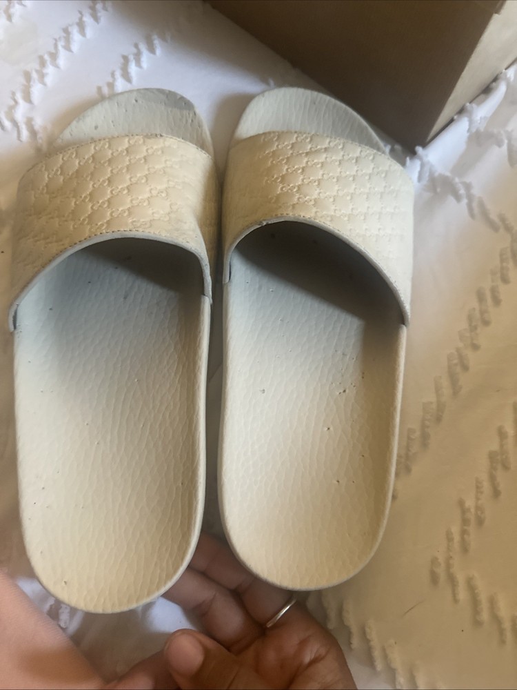 Gucci Microguccissima Soft Ivoire Women's Sandals Size 39