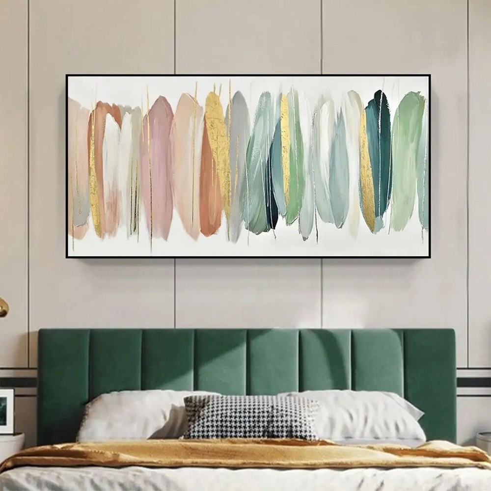 Colorful Abstract Oil Painting on Canvas Original Custom Hand-painted Acrylic