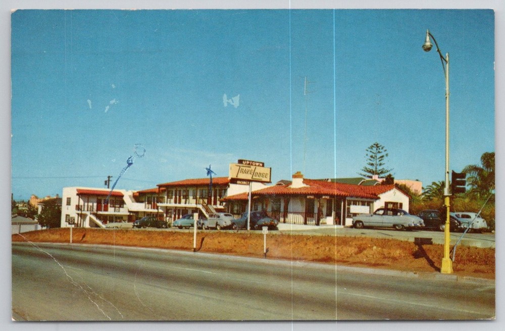Uptown Travelodge San Diego CA 1954 Postcard - Balboa Park Gateway