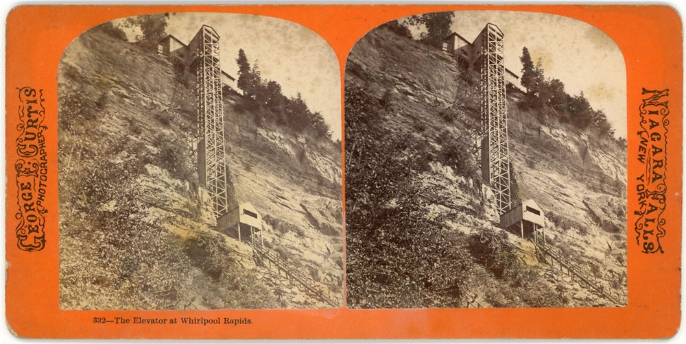 NEW YORK SV - Niagara - Elevator at Whirlpool Rapids - Curtis 1880s