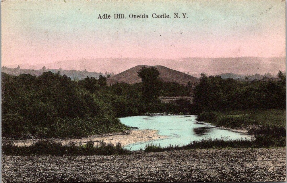 Adle Hill Oneida Castle NY Vintage Postcard Utica Paper Co. Printed Germany