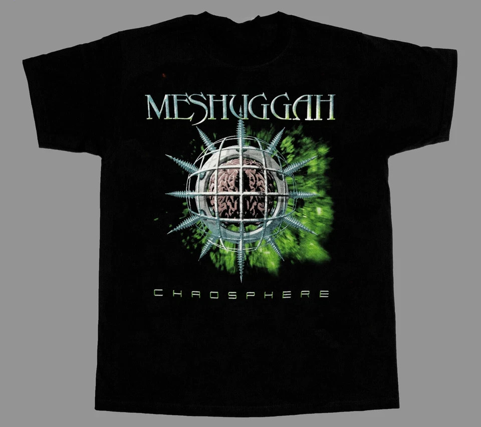 Rare Meshuggah Band Short Sleeve Full Size Unisex Black T-Shirt
