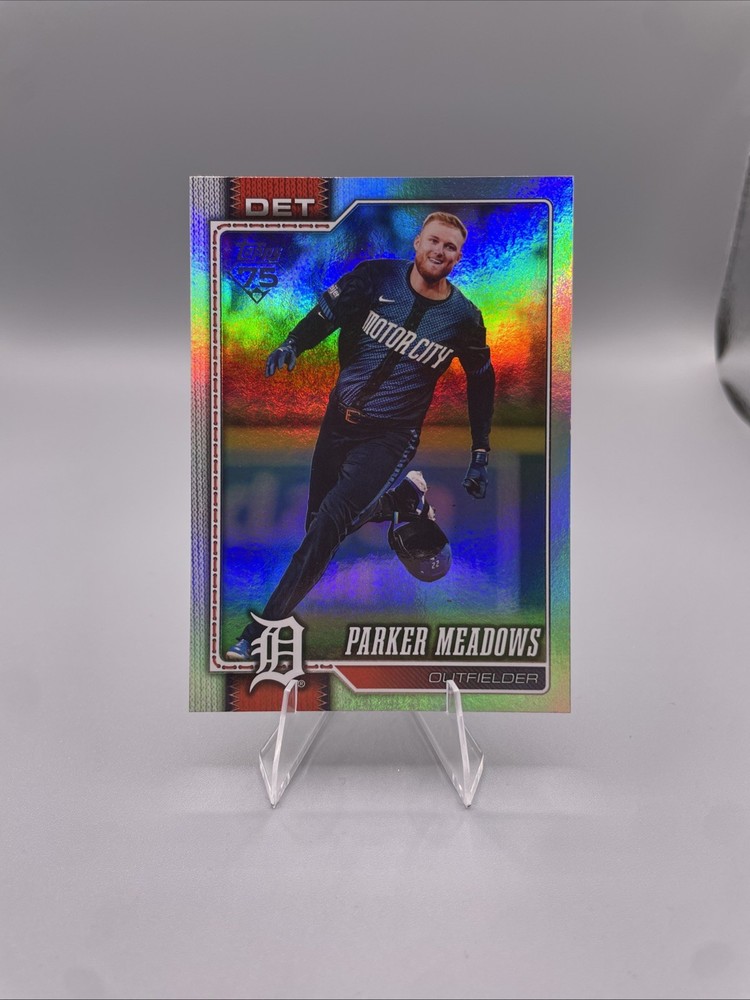 2026 Topps Series 2 Parker Meadows Rainbow Foil #404 Detroit Tigers
