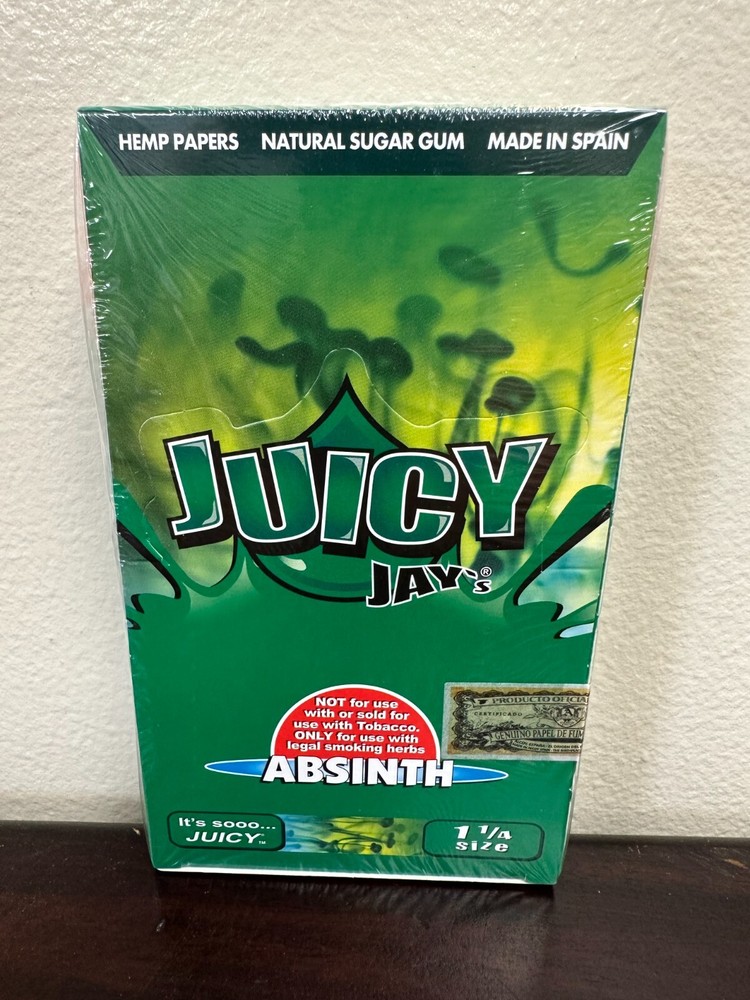 Juicy Jay's 1 1/4 Absinth 24-Pack Cigarette Rolling Papers-image