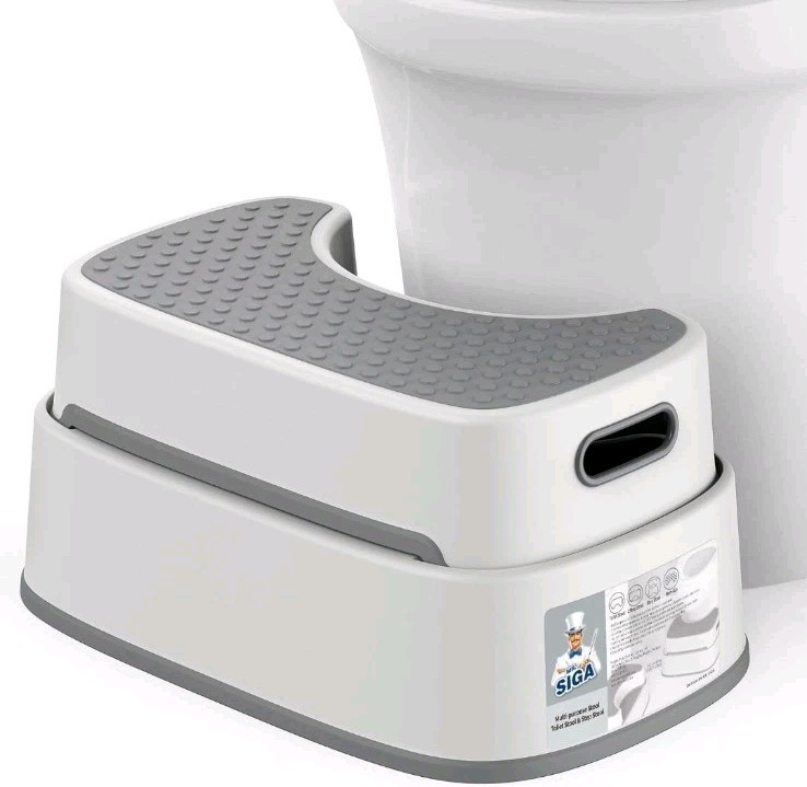 Mr. Siga Multi Purpose Stool - Stepping, bathroom, kids, anti slip, heavy duty