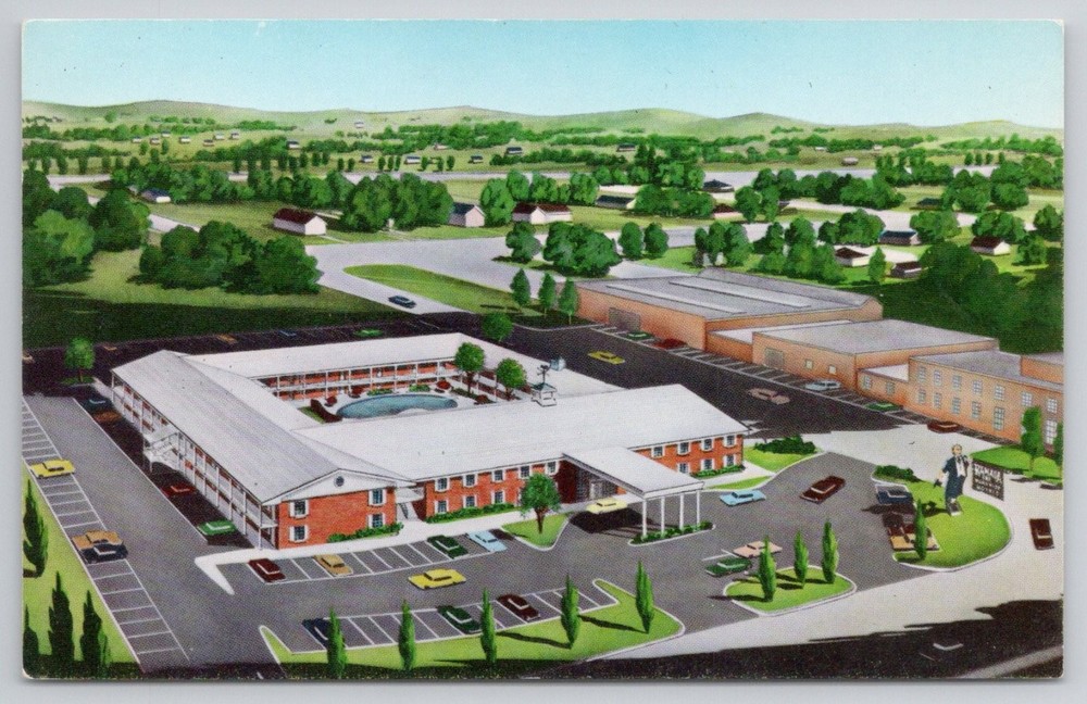 Vintage Ramada Inn Lawton Oklahoma Postcard - Mid-Century Motel & Pool