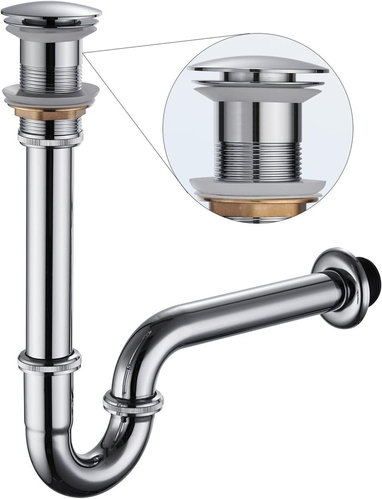 Durable Slip Inlet Sink Stopper Set with Lifetime Warranty - Easy Installation