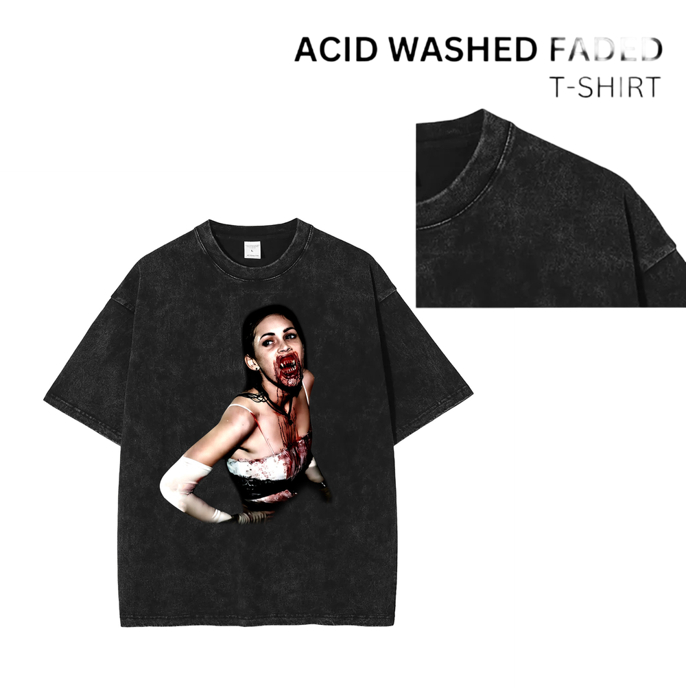 90s Acid Washed Vintage Rock Band Tee - Unisex Faded T-Shirt