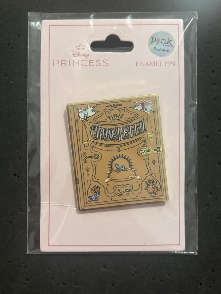 PALM Pink A La Mode Disney Cinderella Storybook Pin