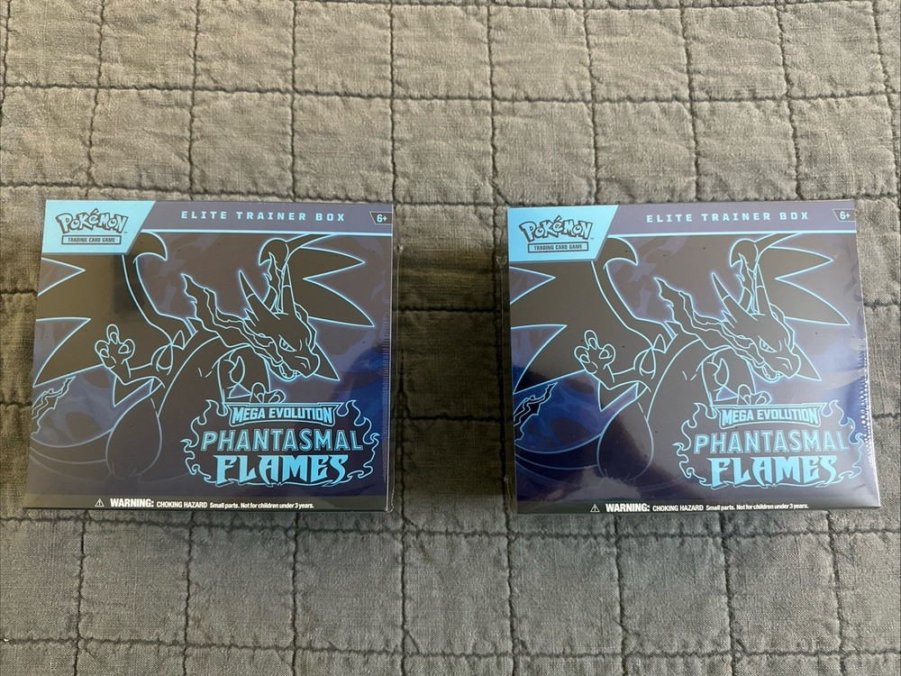 Lot Of 2: Pokemon TCG Phantasmal Flames Factory Sealed Elite Trainer Box Sealed