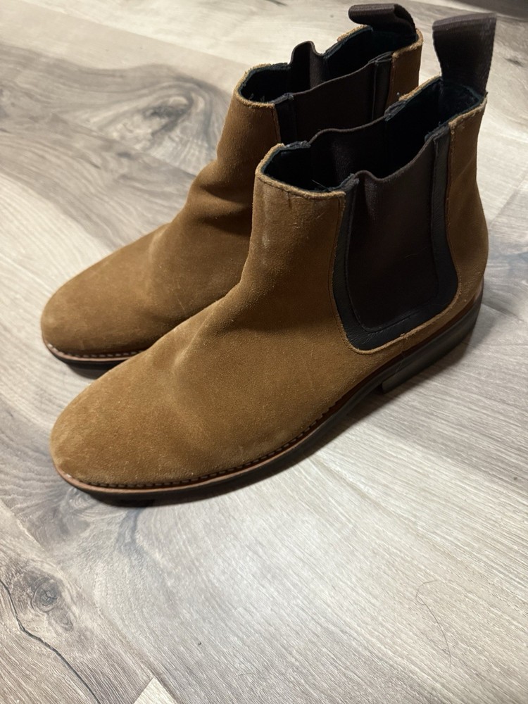 Thursday Boot Co Duke Men's Chelsea Boot - Honey Suede Size 9.5