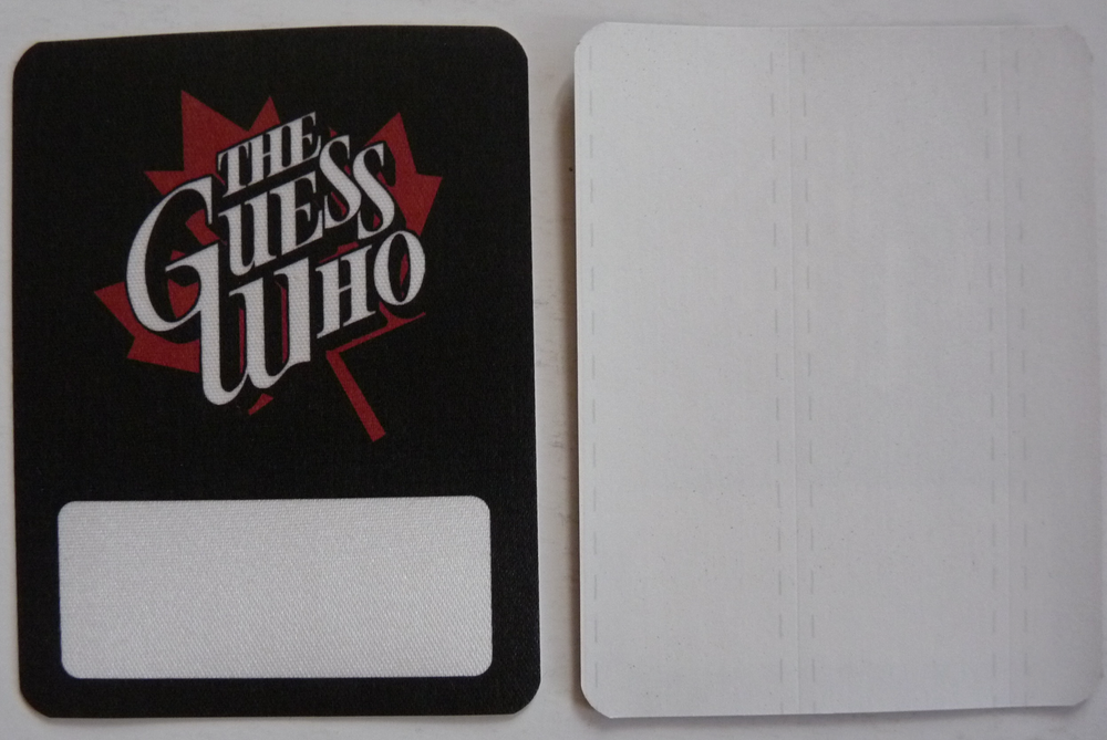 The Guess Who Cloth Concert Tour Backstage Pass D1