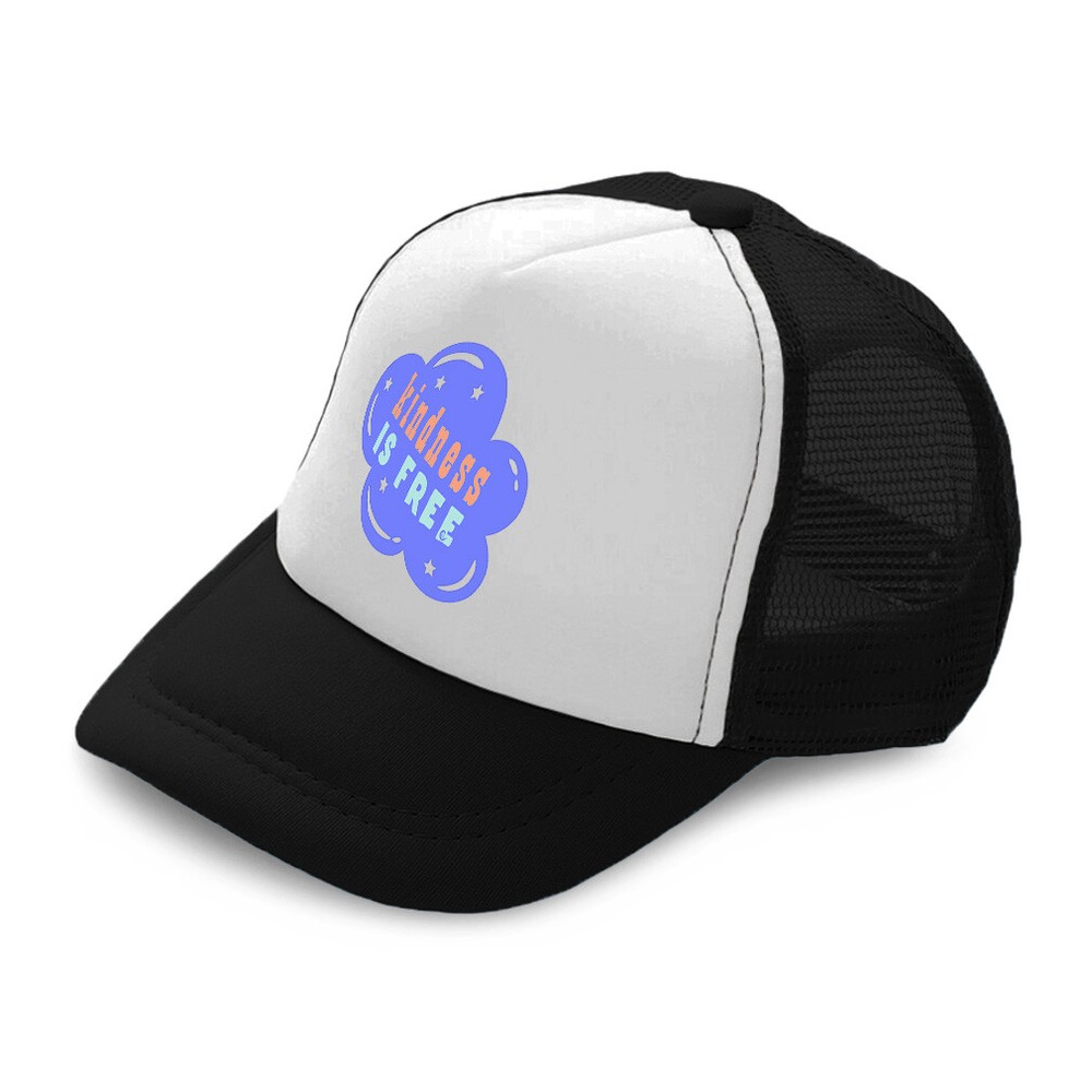Kids Trucker Hat Kindness Is Free Stars Polyester Boys Caps & Girls Caps