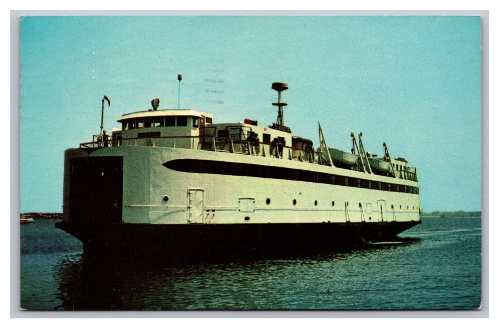 Martha's Vineyard Ferry Islander Steamship Chrome Postcard Posted 1965