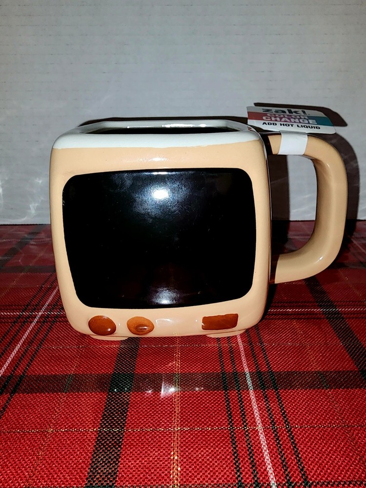 ZAK DESIGNS TV Mug Cup 19oz COLOR CHANGING New ZD Retro TV Mug NEW COFFEE