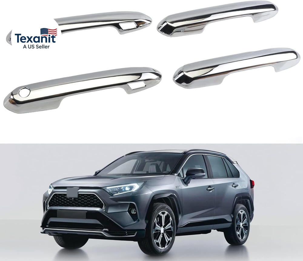 Door Handle Cover Trim Compatible with Toyota Rav4 XLE SE XSE 2019-2025 for High