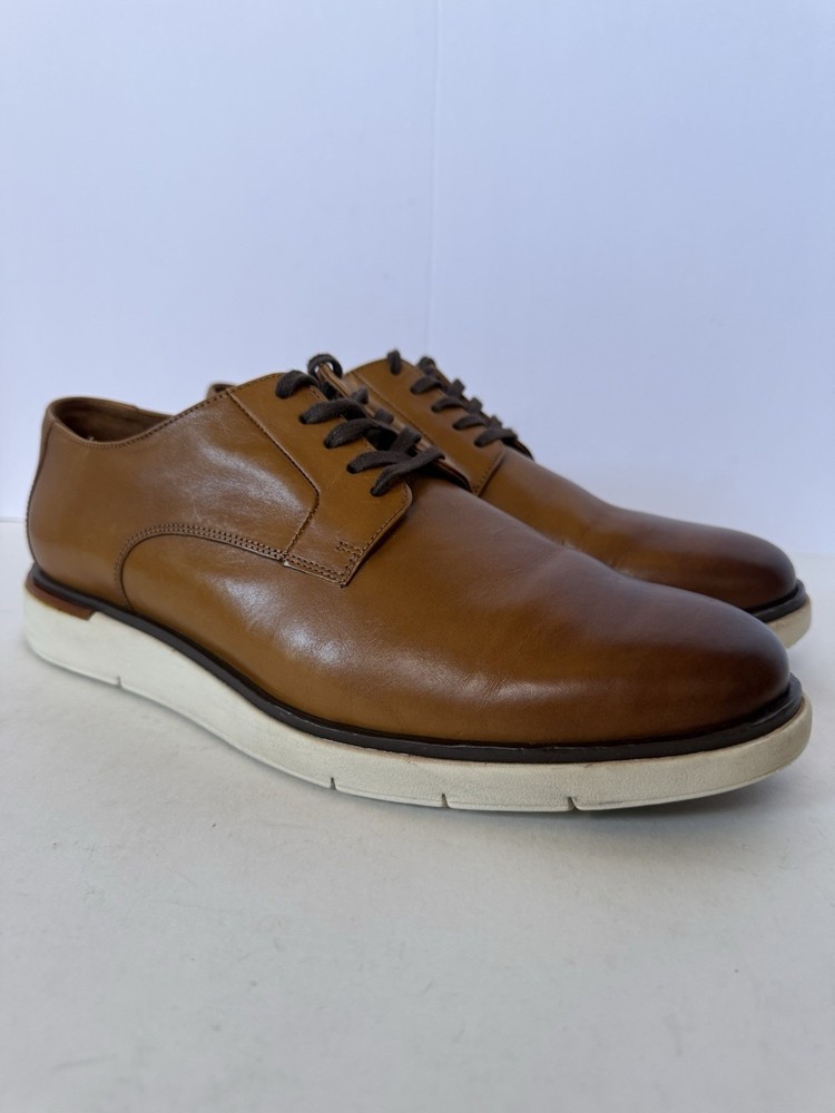 Allen Edmonds Carson Hybrid Men's Brown Leather Derby Casual Shoes Size 11 3E