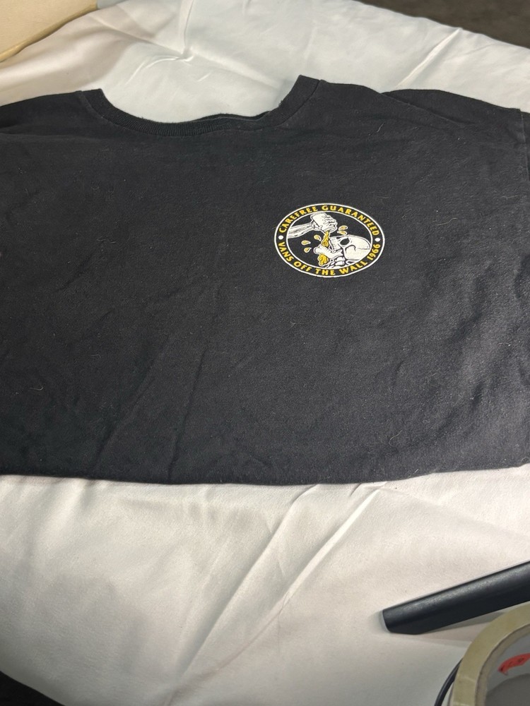 VANS Authentic Off The Wall Medium Print T-Shirt Men's