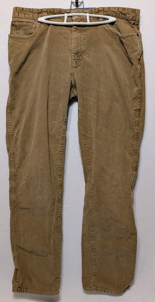 LL Bean Mens Corduroy Pants 38x32 Brown Standard Fit Excellent Condition