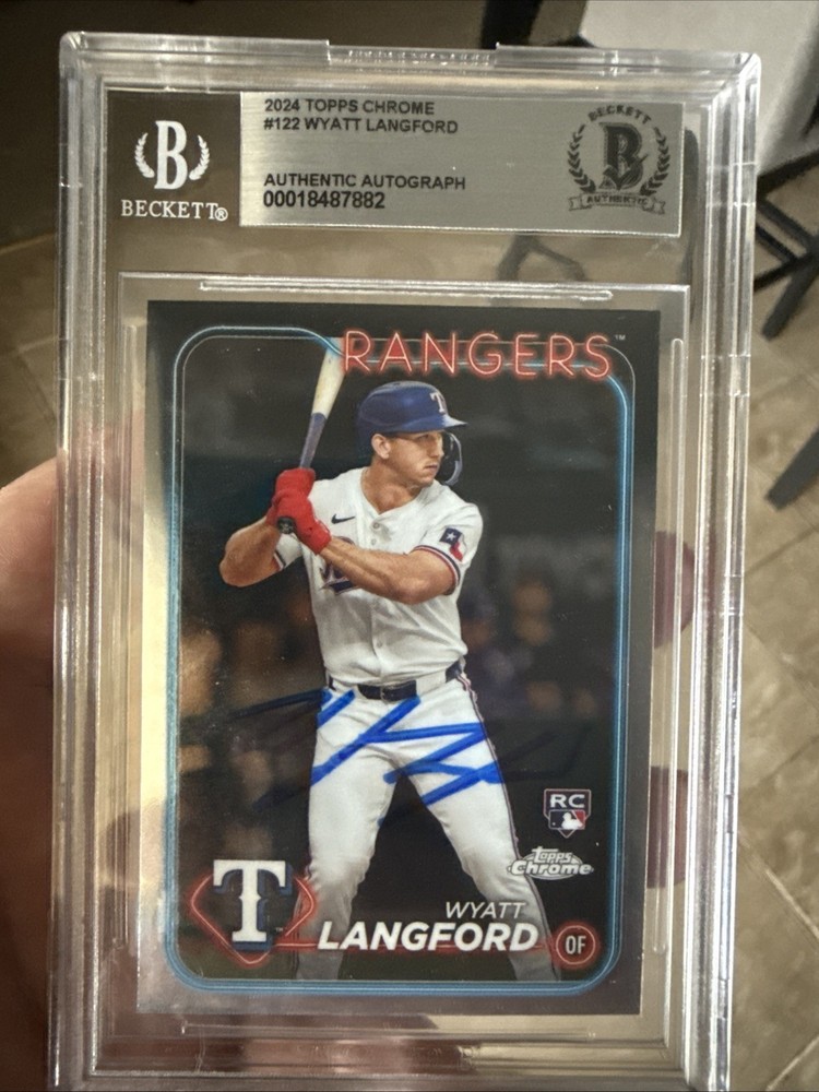 2024 Topps Chrome - Wyatt Langford (AU, RC)