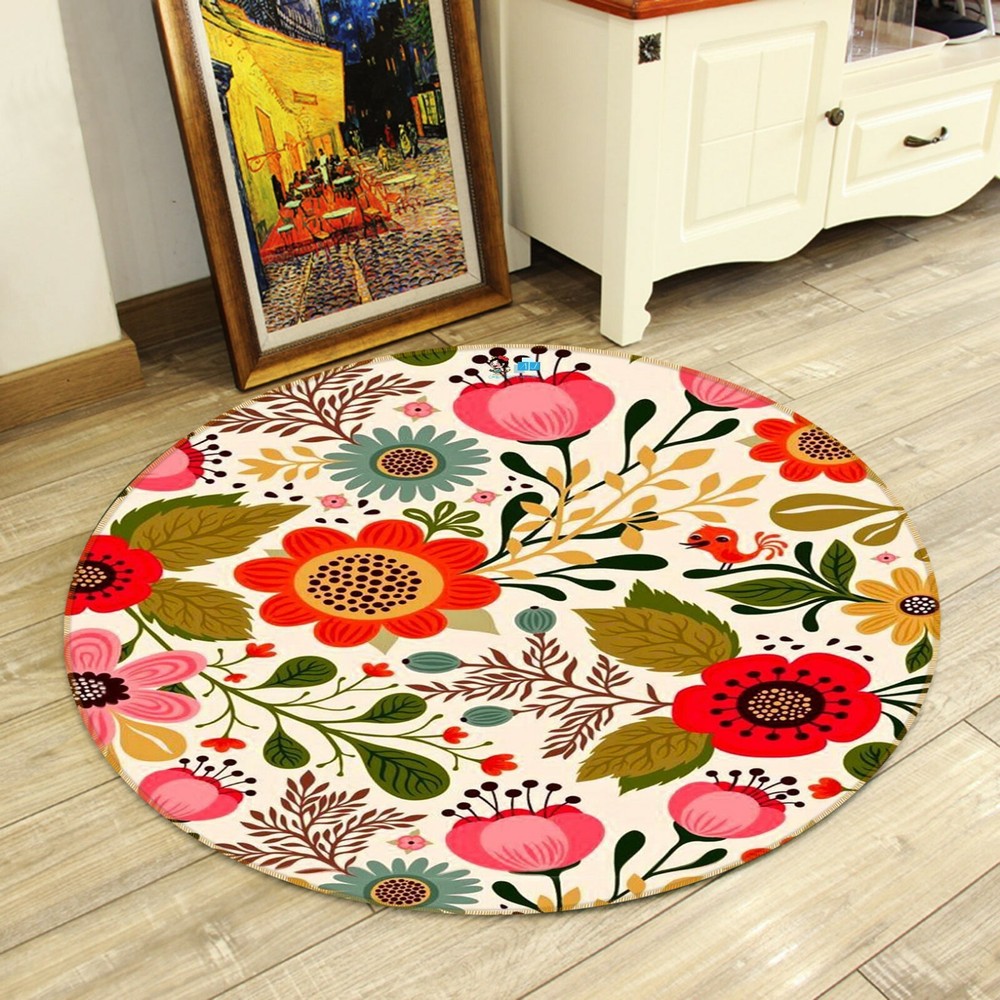 3D Hand Painted Flowers NAO3893 Game Rug Mat Elegant Photo Carpet Mat Fay