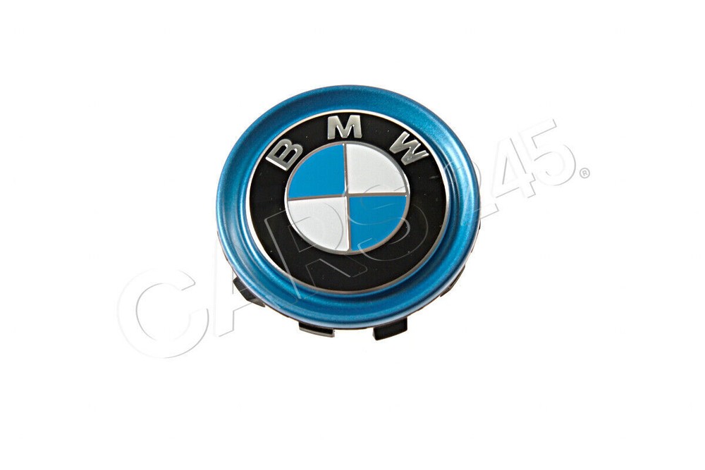 1X Genuine BMWX1 I3 I3s I8 F39 F45 F48 Hub Cap With Blue Ring 36136852052