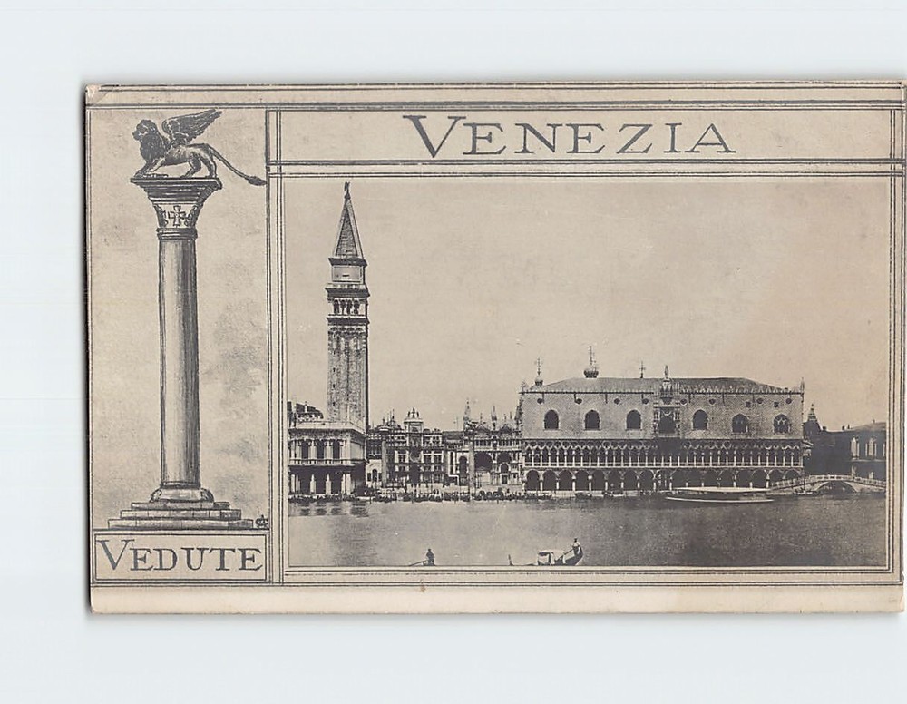 Postcard Doge's Palace Venice Italy