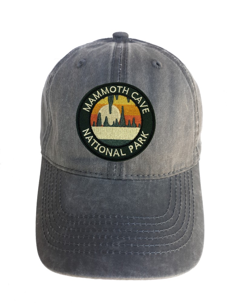 Mammoth Cave Park Adjustable Curved Bill Strap Back Dad Hat Baseball Cap