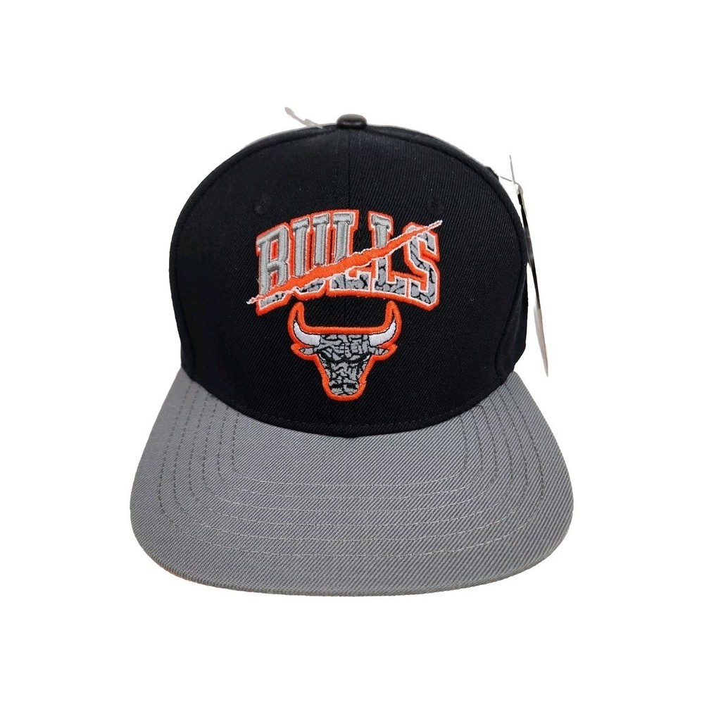 Chicago Bulls Pro Standard Hat Snapback Black Orange Gray Cap One Size NWT